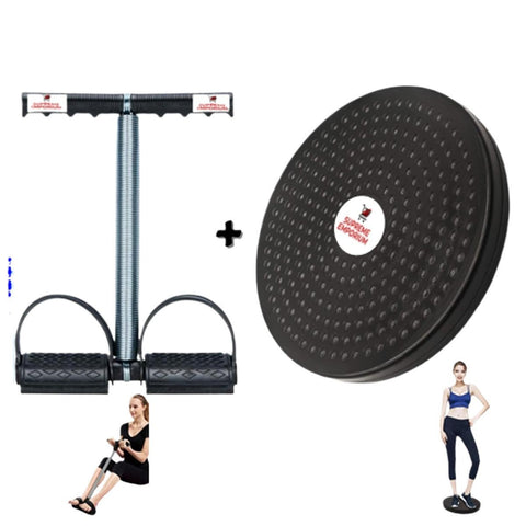 Pack Of 2 - Waist Trimmer Twister Disc + Tummy Trimmer Single - Black - Online Shopping in Pakistan: Beauty, Fashion, Electronics, Sports & Lifestyle, VR, Skincare