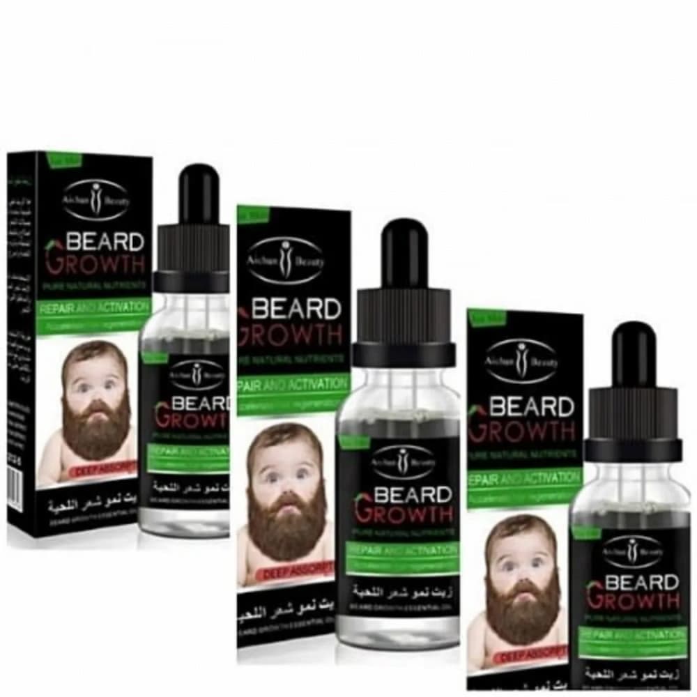 Pack of 3 Beard Growth Oil 30ml - Online Shopping in Pakistan: Beauty, Fashion, Electronics, Sports & Lifestyle, VR, Skincare