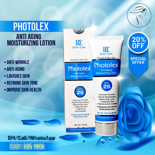 Photolex Anti Aging Moisturizing Lotion 100ml - Online Shopping in Pakistan: Beauty, Fashion, Electronics, Sports & Lifestyle, VR, Skincare