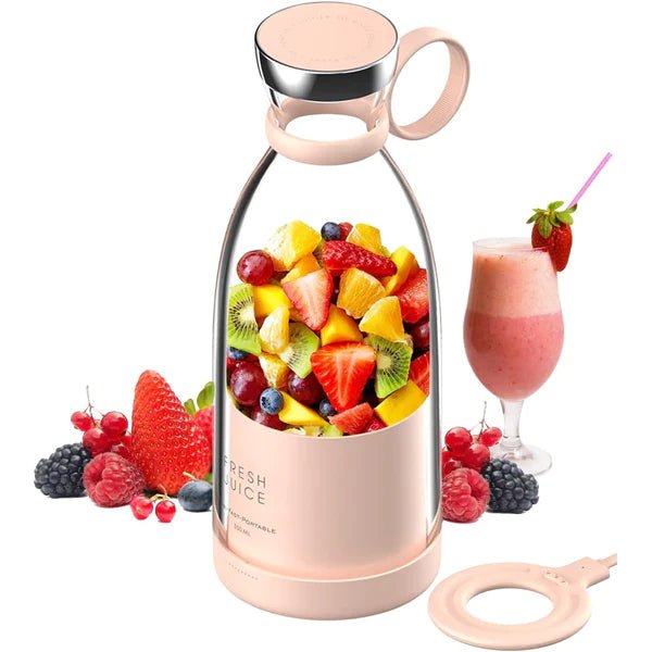 Portable Electric Bottle Juicer For Shakes And Smoothies - Mini Fast Portable Juicer Blender USB Rechargeable - Wireless Bottle for Traveling (Multicolour) - Multifunctional Juice Maker Machine 380ml - Online Shopping in Pakistan: Beauty, Fashion, Electronics, Sports & Lifestyle, VR, Skincare