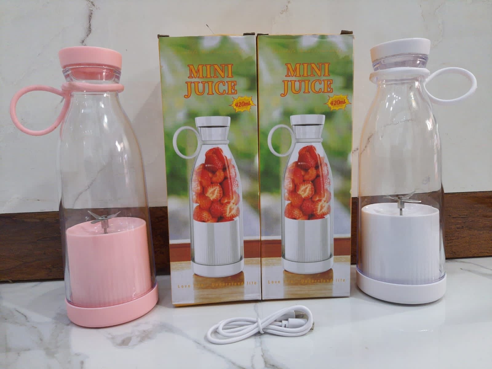 Portable Electric Bottle Juicer For Shakes And Smoothies - Mini Fast Portable Juicer Blender USB Rechargeable - Wireless Bottle for Traveling (Multicolour) - Multifunctional Juice Maker Machine 380ml - Online Shopping in Pakistan: Beauty, Fashion, Electronics, Sports & Lifestyle, VR, Skincare