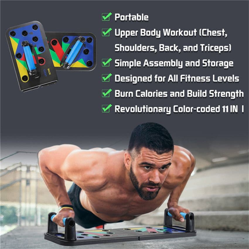 Push Up Board Foldable Body Building Equipment For Home | Push Up Board For Men 9 in 1 - Online Shopping in Pakistan: Beauty, Fashion, Electronics, Sports & Lifestyle, VR, Skincare