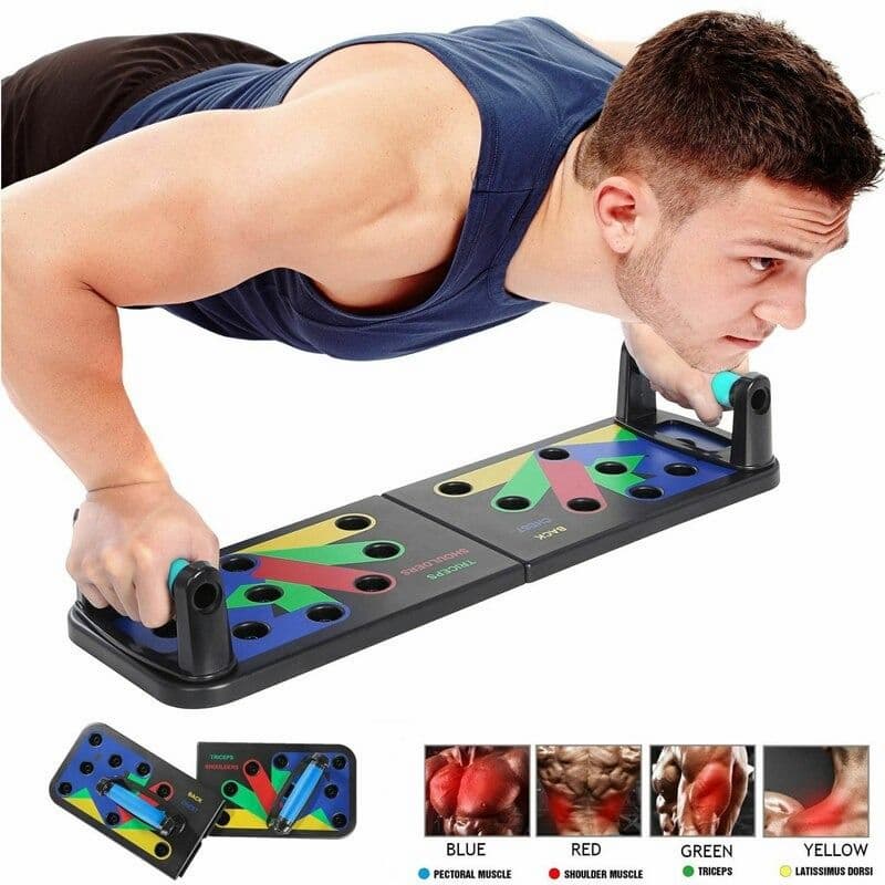 Push Up Board Foldable Body Building Equipment For Home | Push Up Board For Men 9 in 1 - Online Shopping in Pakistan: Beauty, Fashion, Electronics, Sports & Lifestyle, VR, Skincare