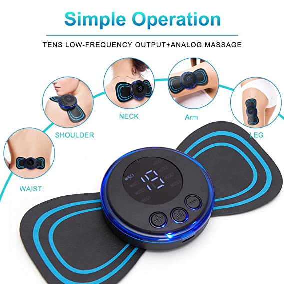 Rechargeable EMS Mini Body Massager Portable and Rechargeable Microcurrent Mini Pain Relief Neck Massager - Online Shopping in Pakistan: Beauty, Fashion, Electronics, Sports & Lifestyle, VR, Skincare