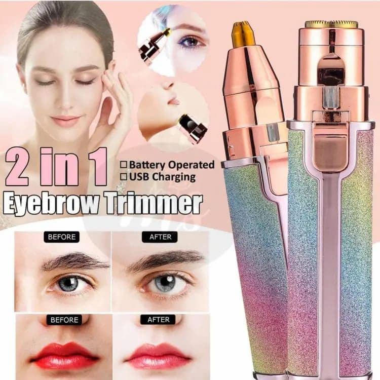 Rechargeable Flawless Hair Remover 2 in 1 Hair Remover Trimmer For Women, Electric Flawless Facial Machine Razor, Painless Eyebrow Removal Shaver Lip Chin Bikini - Online Shopping in Pakistan: Beauty, Fashion, Electronics, Sports & Lifestyle, VR, Skincare