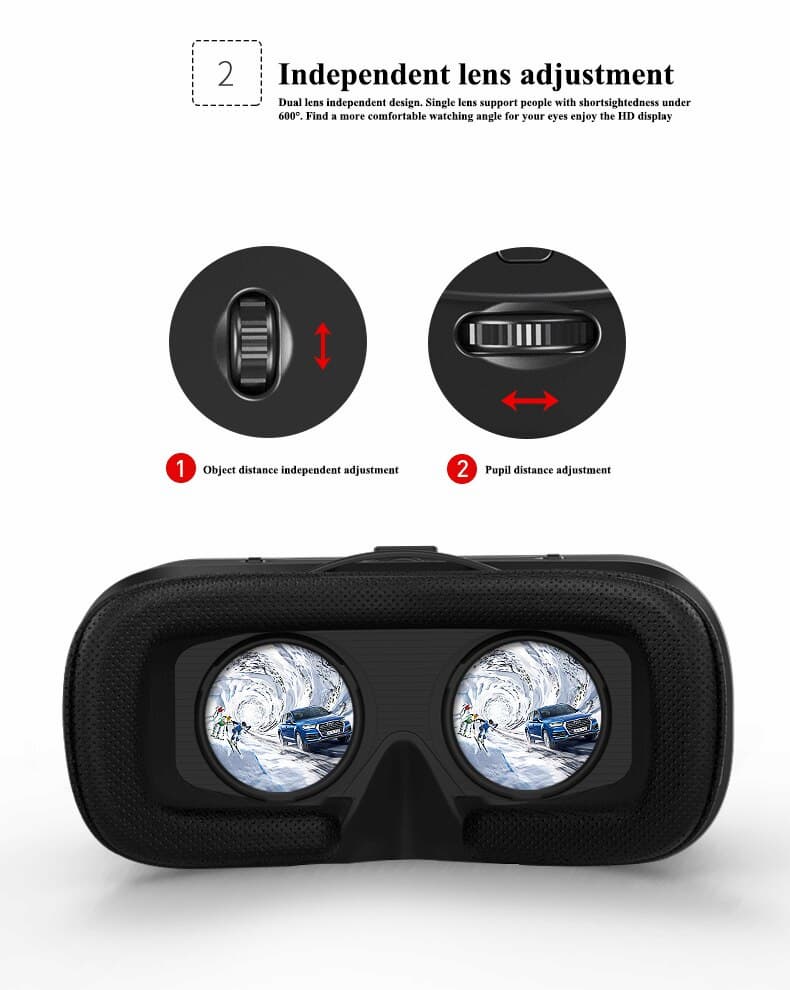 Shinecon G06A New 3D Virtual Reality Gaming Glasses Headset for 4.5-7.0 Inch Smartphones VR Full-Screen Helmet with Adjustable Googles - Online Shopping in Pakistan: Beauty, Fashion, Electronics, Sports & Lifestyle, VR, Skincare