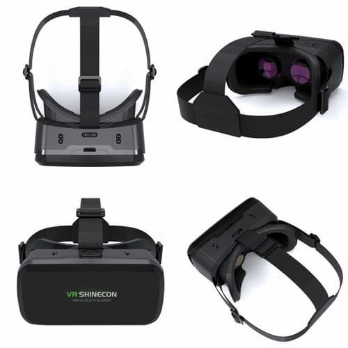 Shinecon G06A New 3D Virtual Reality Gaming Glasses Headset for 4.5-7.0 Inch Smartphones VR Full-Screen Helmet with Adjustable Googles - Online Shopping in Pakistan: Beauty, Fashion, Electronics, Sports & Lifestyle, VR, Skincare