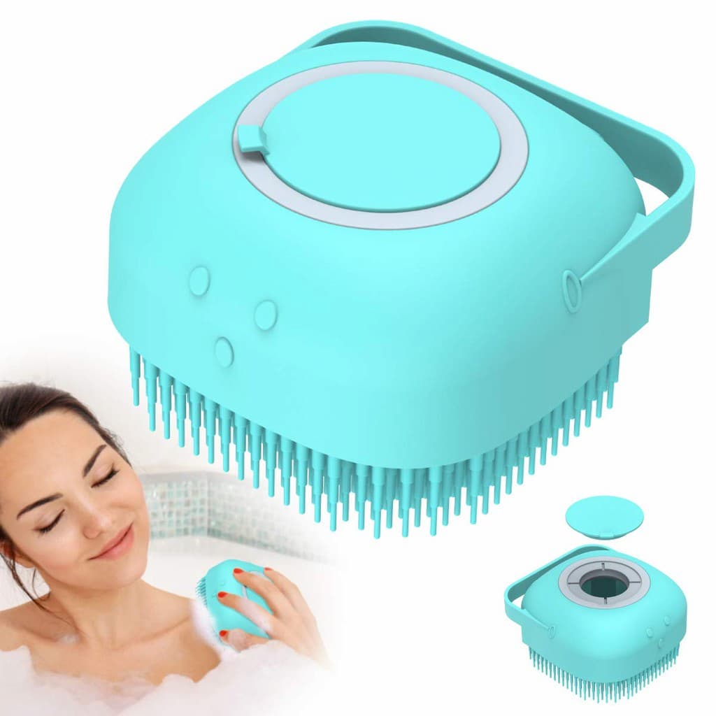 Silicone Bath Body Brush, Exfoliating Body Scrubber Brush with Soap Dispenser, Ultra Soft Bath Sponge Shower Brush and Body Massager 1 Piece - Online Shopping in Pakistan: Beauty, Fashion, Electronics, Sports & Lifestyle, VR, Skincare