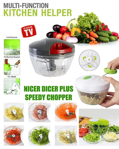 Speedy Chopper - Manual Food Chopper Household Vegetable Chopper Shredder - Online Shopping in Pakistan: Beauty, Fashion, Electronics, Sports & Lifestyle, VR, Skincare