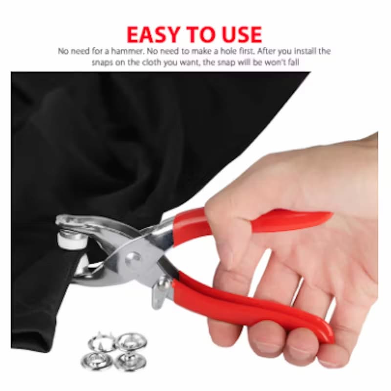 Tich and Snap Button Press Tool, 9.5mm Metal Ring Buttons Press Plier, Fastener Metal Snap Ring Buttons Punching Tool Kit, Diy Buttons Tool Kit For Clothes - Online Shopping in Pakistan: Beauty, Fashion, Electronics, Sports & Lifestyle, VR, Skincare