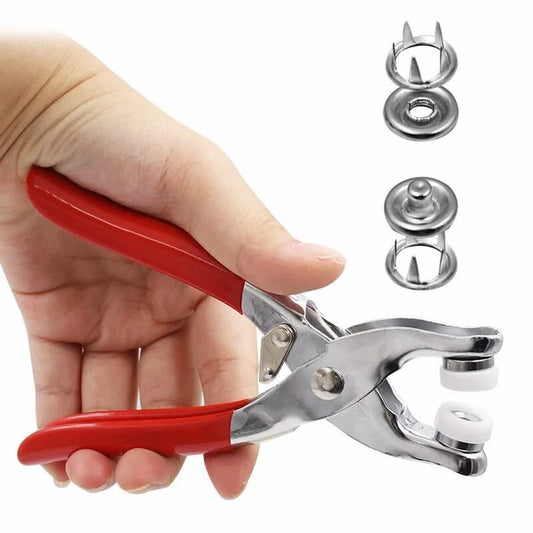 Tich and Snap Button Press Tool, 9.5mm Metal Ring Buttons Press Plier, Fastener Metal Snap Ring Buttons Punching Tool Kit, Diy Buttons Tool Kit For Clothes - Online Shopping in Pakistan: Beauty, Fashion, Electronics, Sports & Lifestyle, VR, Skincare