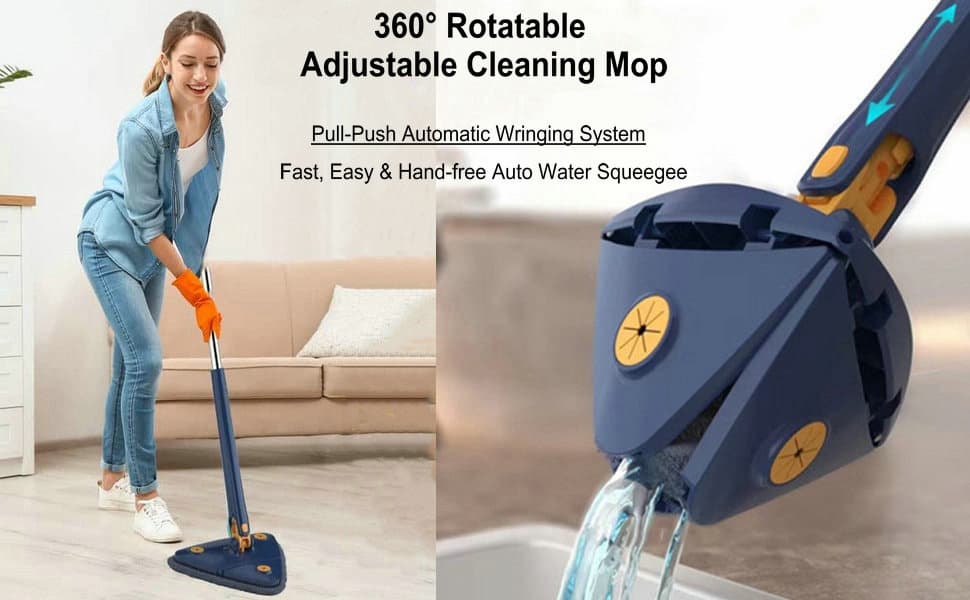 Triangle Twister Mop 360° Rotating Mop Triangular mop head easy cleaning Automatically twisting water - Online Shopping in Pakistan: Beauty, Fashion, Electronics, Sports & Lifestyle, VR, Skincare