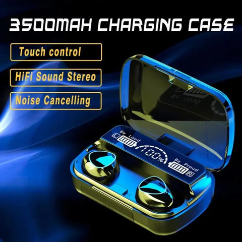 TWS M10 Earbuds Bluetooth 5.1 Earphones 3500mAh Charging Box Wireless Stereo - Online Shopping in Pakistan: Beauty, Fashion, Electronics, Sports & Lifestyle, VR, Skincare