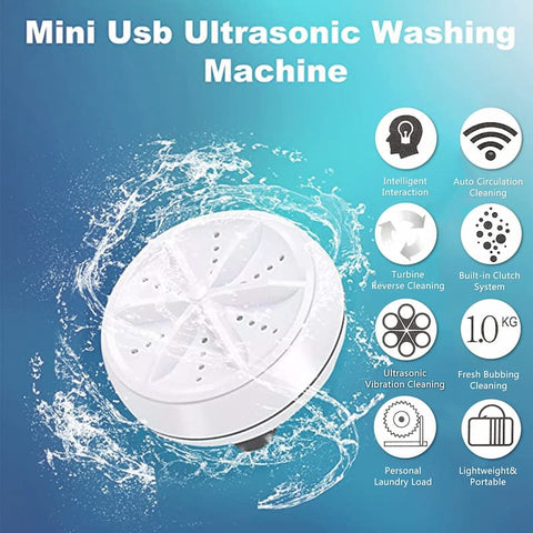 Ultrasonic Powerful Turbine Washing Machine | Mini Cycle Washer - Online Shopping in Pakistan: Beauty, Fashion, Electronics, Sports & Lifestyle, VR, Skincare