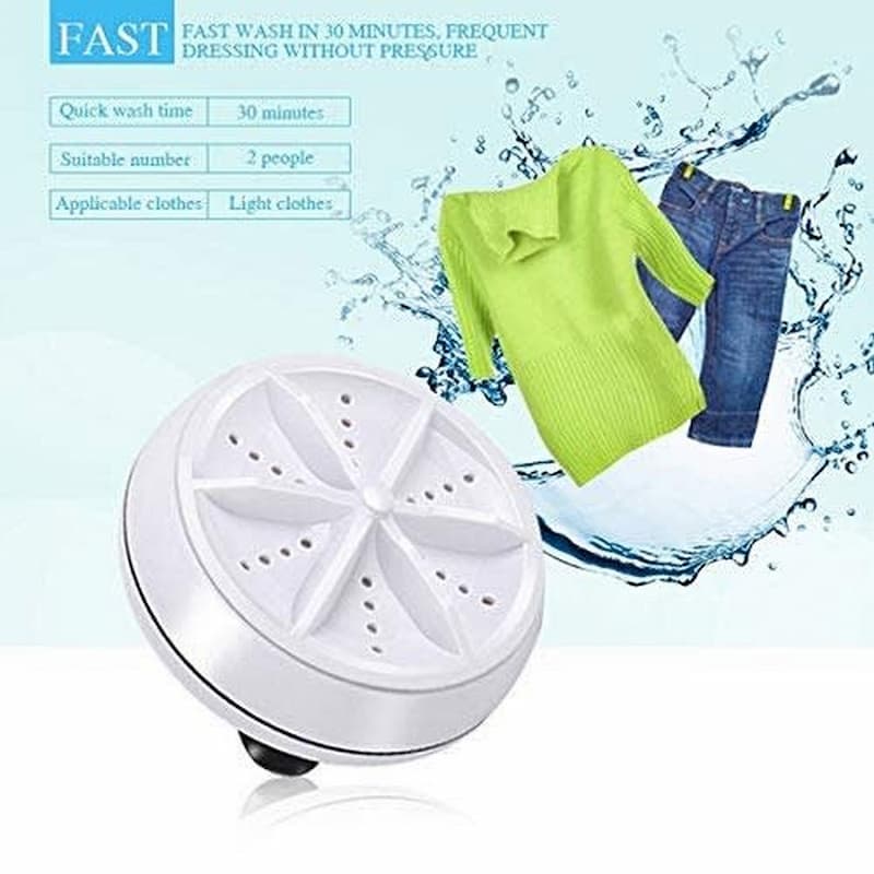 Ultrasonic Powerful Turbine Washing Machine | Mini Cycle Washer - Online Shopping in Pakistan: Beauty, Fashion, Electronics, Sports & Lifestyle, VR, Skincare