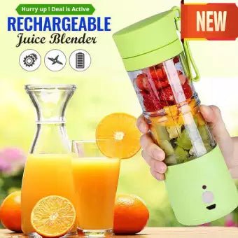 USB Rechargeable Juicer Blender 4 Blades Multi Functional USB Portabler Mixer - Online Shopping in Pakistan: Beauty, Fashion, Electronics, Sports & Lifestyle, VR, Skincare