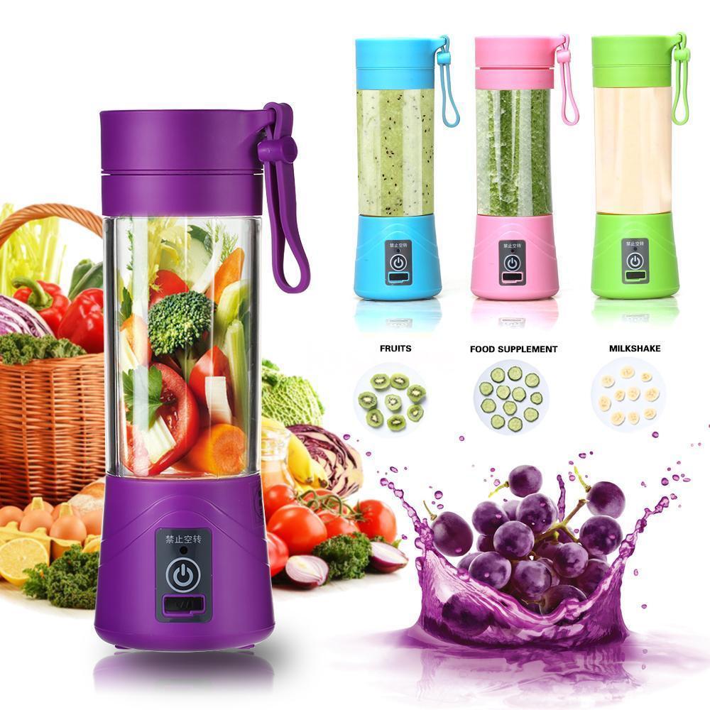 USB Rechargeable Juicer Blender 4 Blades Multi Functional USB Portabler Mixer - Online Shopping in Pakistan: Beauty, Fashion, Electronics, Sports & Lifestyle, VR, Skincare