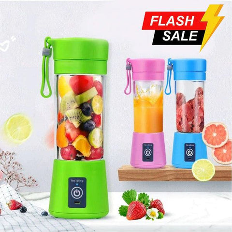 USB Rechargeable Juicer Blender 4 Blades Multi Functional USB Portabler Mixer - Online Shopping in Pakistan: Beauty, Fashion, Electronics, Sports & Lifestyle, VR, Skincare