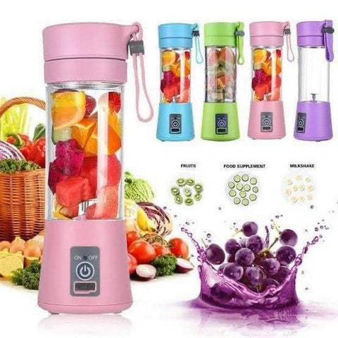 USB Rechargeable Juicer Blender 4 Blades Multi Functional USB Portabler Mixer - Online Shopping in Pakistan: Beauty, Fashion, Electronics, Sports & Lifestyle, VR, Skincare