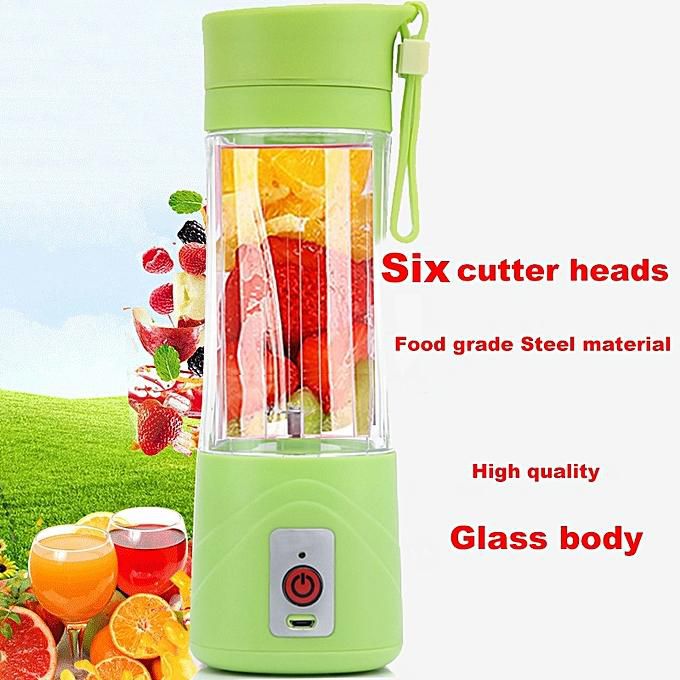 USB Rechargeable Juicer Blender 4 Blades Multi Functional USB Portabler Mixer - Online Shopping in Pakistan: Beauty, Fashion, Electronics, Sports & Lifestyle, VR, Skincare