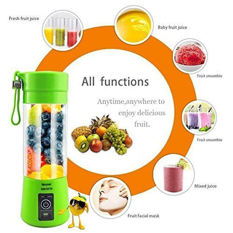 USB Rechargeable Juicer Blender 4 Blades Multi Functional USB Portabler Mixer - Online Shopping in Pakistan: Beauty, Fashion, Electronics, Sports & Lifestyle, VR, Skincare