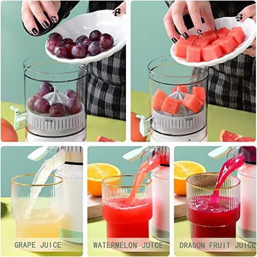 USB Rechargeable Orange Juicer Citrus Juicer Fruit Wireless Squeezer Pressure Juicer 45W Portable Juicer Home Small Juice Extractor Fruit Juice Separator - Online Shopping in Pakistan: Beauty, Fashion, Electronics, Sports & Lifestyle, VR, Skincare