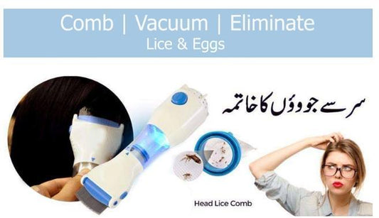 V Comb Electronic Anti Lice Head Lice Removal Machine - Online Shopping in Pakistan: Beauty, Fashion, Electronics, Sports & Lifestyle, VR, Skincare