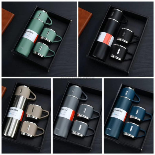 Vacuum Flask Set Stainless Steel Thermos 500-ML Bottle - Online Shopping in Pakistan: Beauty, Fashion, Electronics, Sports & Lifestyle, VR, Skincare