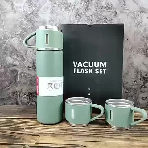 Vacuum Flask Set Stainless Steel Thermos 500-ML Bottle - Online Shopping in Pakistan: Beauty, Fashion, Electronics, Sports & Lifestyle, VR, Skincare