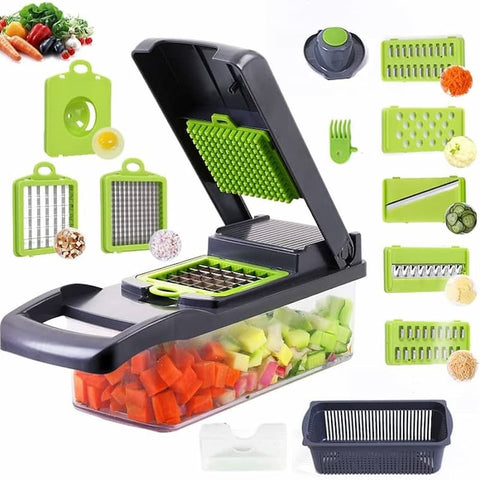 Vegetable Chopper Cutter Food Slicer Multifunctional 14 in 1 - Online Shopping in Pakistan: Beauty, Fashion, Electronics, Sports & Lifestyle, VR, Skincare