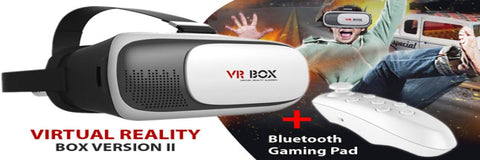 VR Box Virtual Reality Version 2 3D Glasses with Remote - White & Black - Online Shopping in Pakistan: Beauty, Fashion, Electronics, Sports & Lifestyle, VR, Skincare