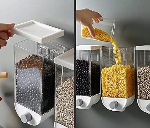 Wall Mounted Cereal Dispenser 1.5KG 1 Piece - Online Shopping in Pakistan: Beauty, Fashion, Electronics, Sports & Lifestyle, VR, Skincare