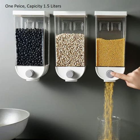 Wall Mounted Cereal Dispenser 1.5KG 1 Piece - Online Shopping in Pakistan: Beauty, Fashion, Electronics, Sports & Lifestyle, VR, Skincare