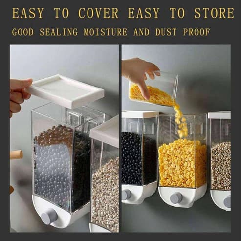 Wall Mounted Cereal Dispenser 1.5KG 1 Piece - Online Shopping in Pakistan: Beauty, Fashion, Electronics, Sports & Lifestyle, VR, Skincare