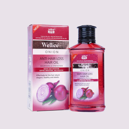 Wellice Onion Anti Hair Loss Hair Oil 150ml - Online Shopping in Pakistan: Beauty, Fashion, Electronics, Sports & Lifestyle, VR, Skincare