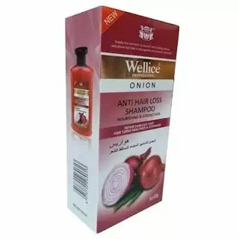 Wellice Onion Anti Hair Loss Shampoo 400ml - Online Shopping in Pakistan: Beauty, Fashion, Electronics, Sports & Lifestyle, VR, Skincare