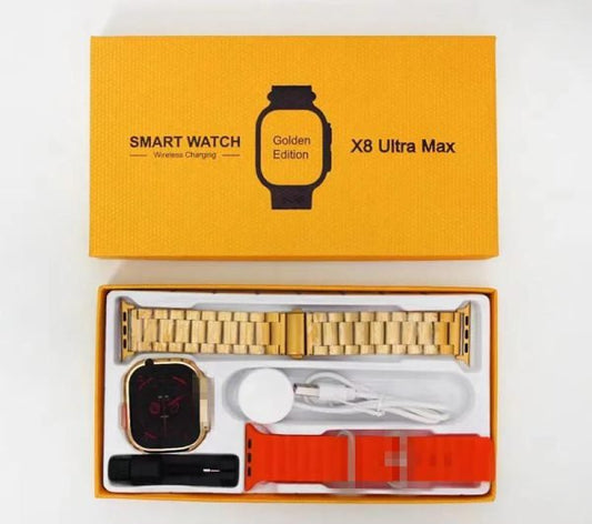 X8 Ultra Max Smart Watch 8 Series 49mm Gold Edition - Online Shopping in Pakistan: Beauty, Fashion, Electronics, Sports & Lifestyle, VR, Skincare