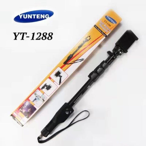 YunTeng 1288 Bluetooth Selfie Stick Extendable YT 1288 Portable Holder for Cameras and Phones - Online Shopping in Pakistan: Beauty, Fashion, Electronics, Sports & Lifestyle, VR, Skincare